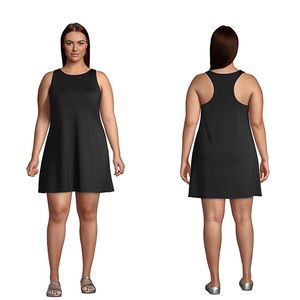 Lands end swim dress scoop neck dresskini cover